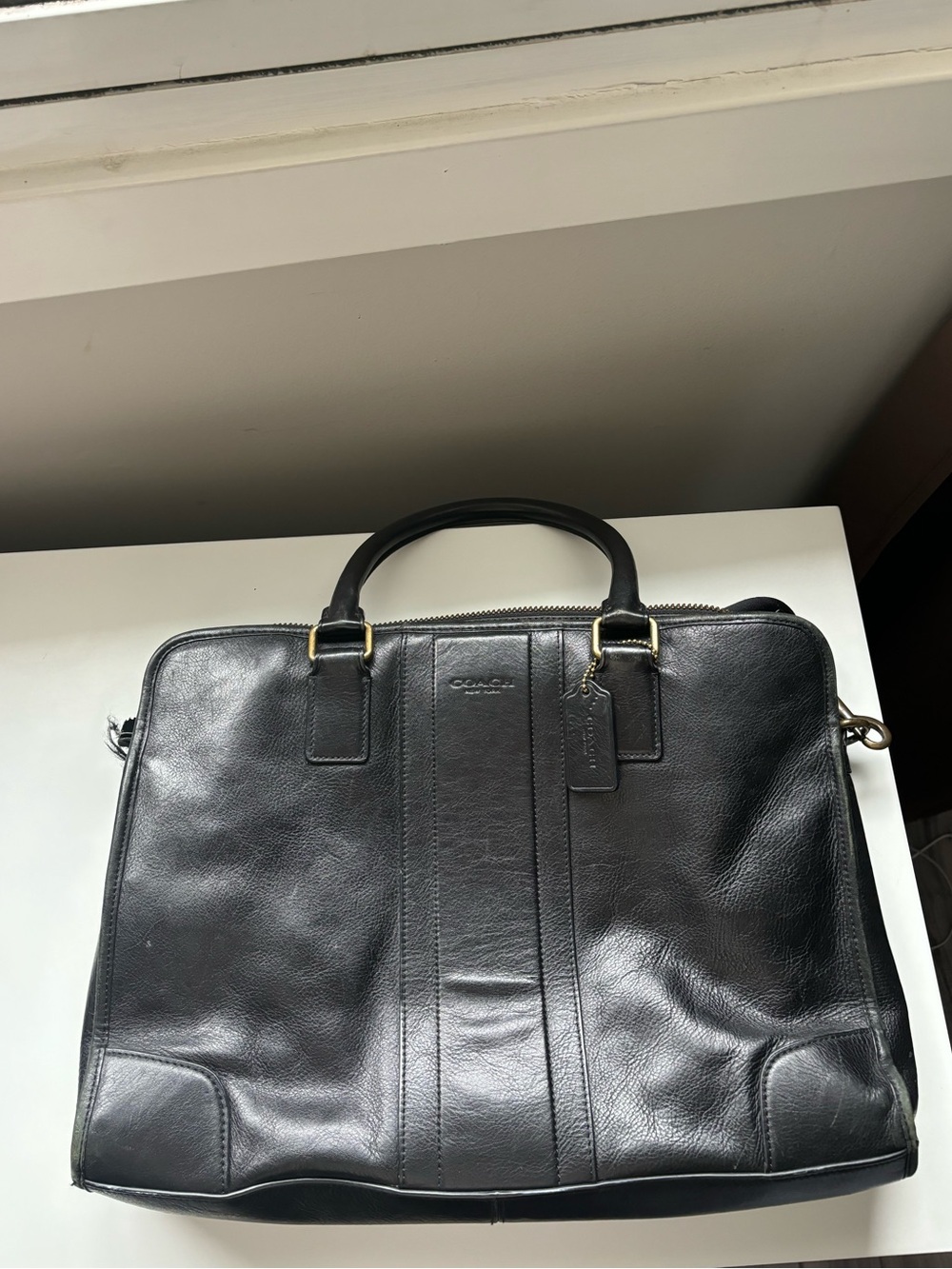 Coach heritage web brief bag needs restoring please read description